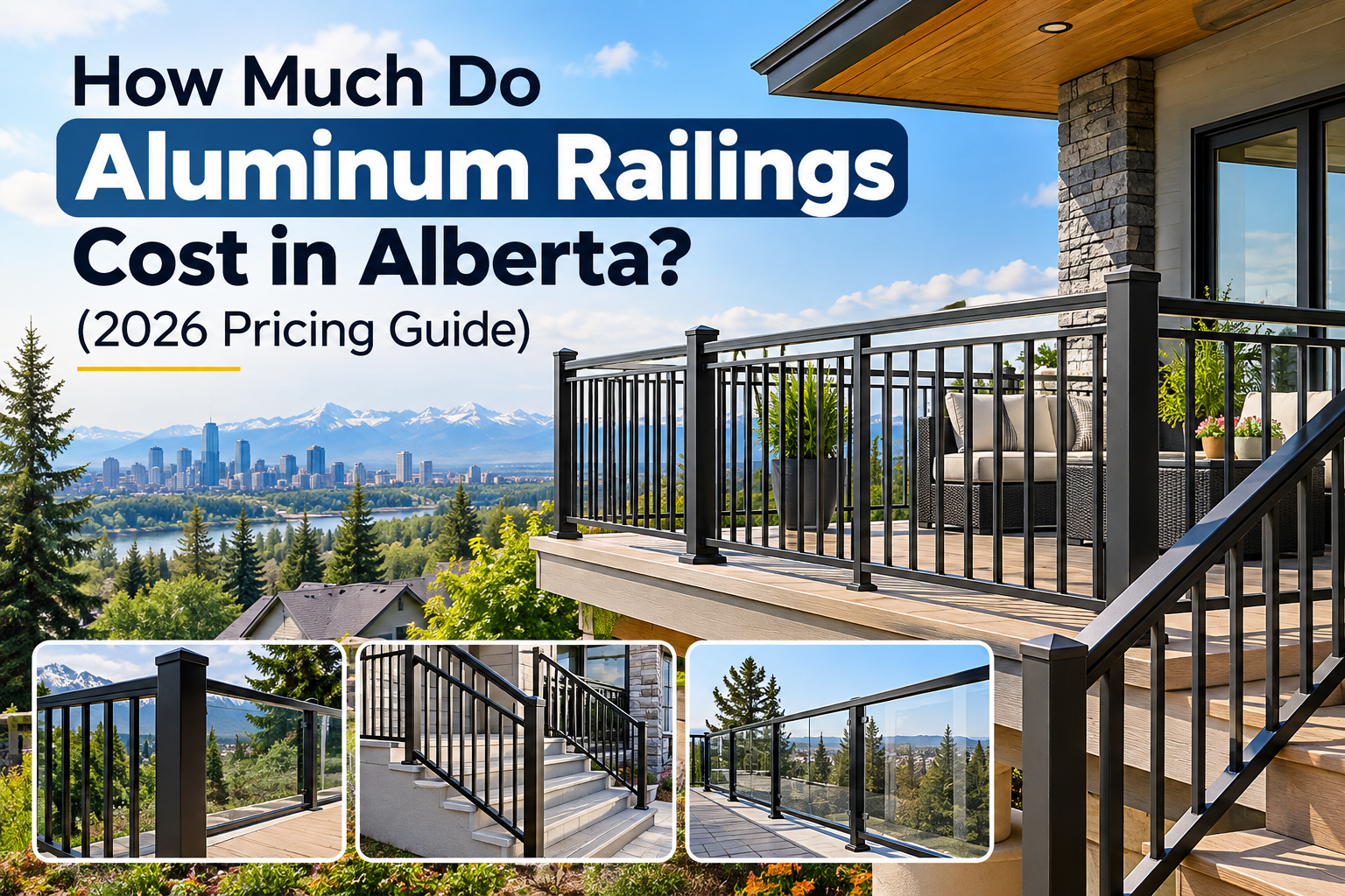 aluminum railing cost in Alberta