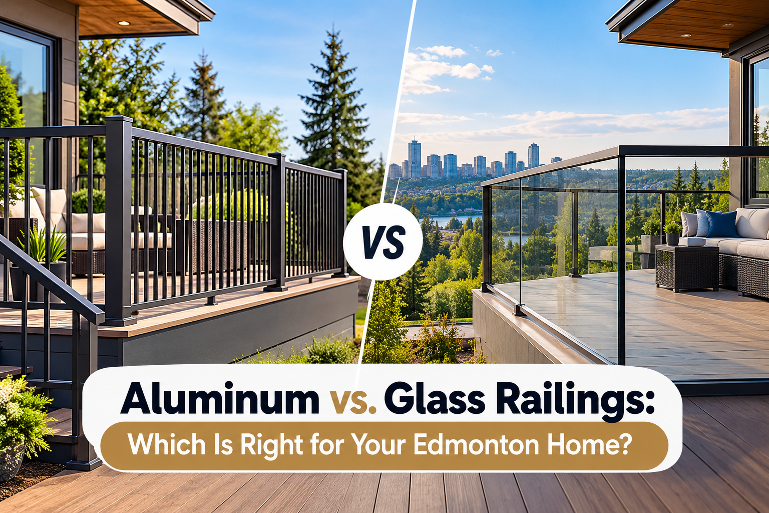 aluminum vs glass railings