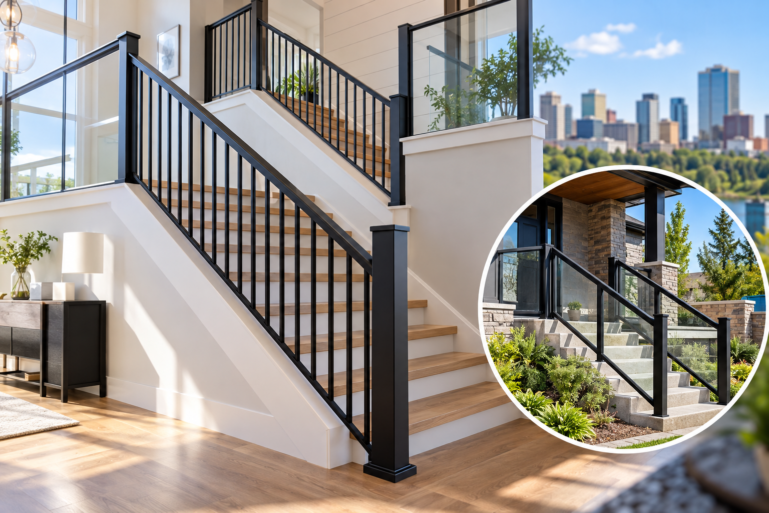 staircase railing installation