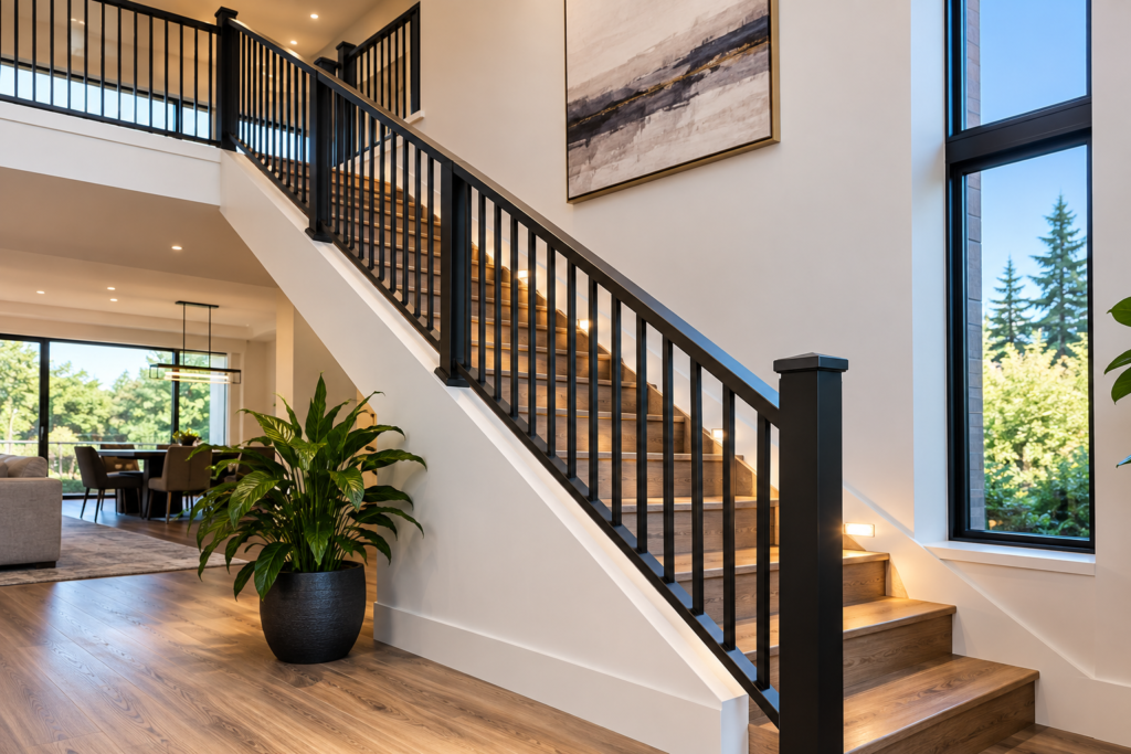 Custom Staircase Railing in Edmonton
